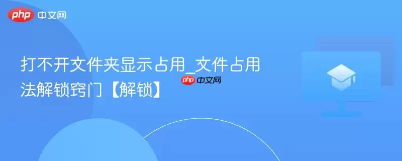 打不开文件夹显示占用_文件占用法解锁窍门【解锁】