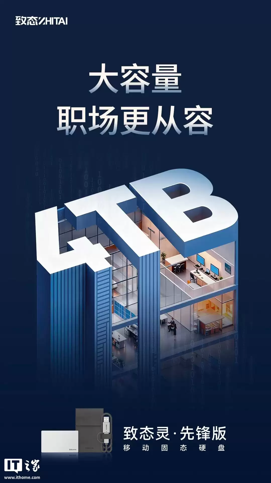 4TB 版致态灵 · 先锋版移动固态硬盘发售,2649 元