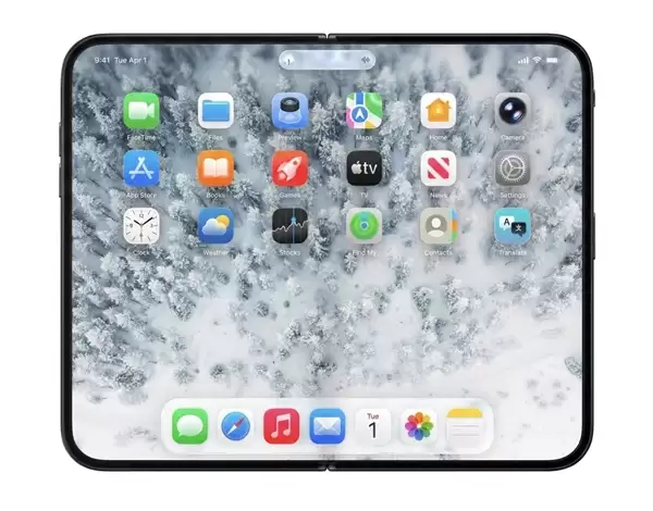 首款真全面屏iPhone!苹果折叠屏iPhone Fold渲染图出炉