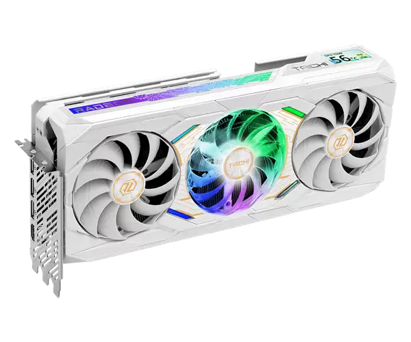 华擎发布RX 9070 XT太极白色版:自带屏幕、16针供电接口