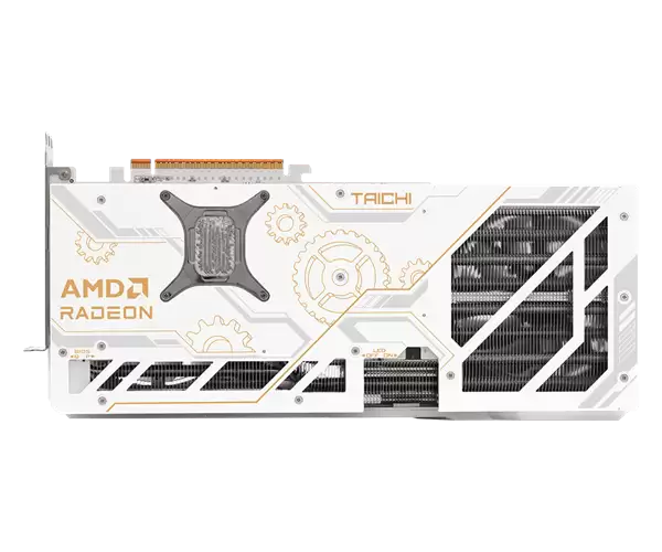 华擎发布RX 9070 XT太极白色版:自带屏幕、16针供电接口