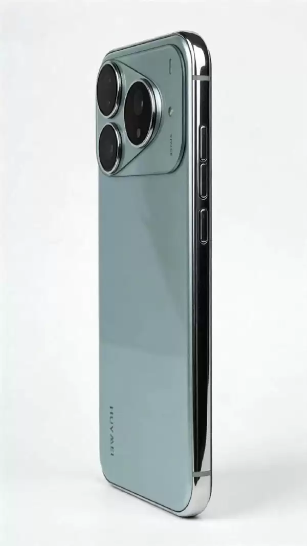 华为Pura 90渲染图曝光:三角形镜头嵌入矩形平台