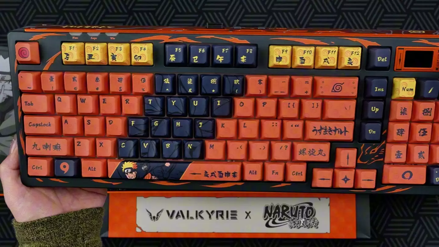 瓦尔基里推出《火影忍者疾风传》联名 VK99 双模磁轴键盘,到手价 594.15 元
