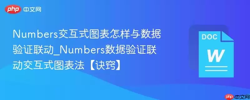 Numbers交互式图表怎样与数据验证联动_Numbers数据验证联动交互式图表法【诀窍】