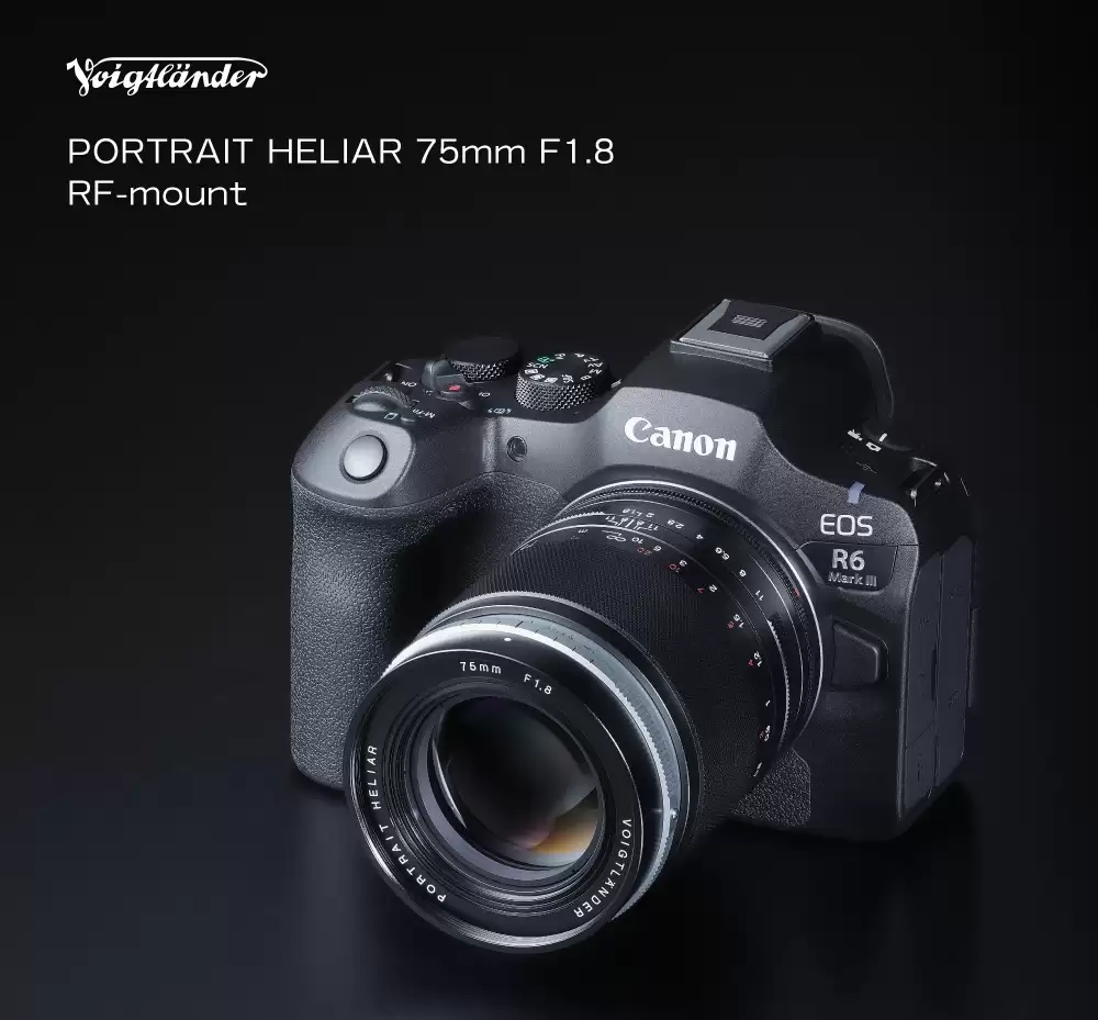 福伦达推出 Portrait Heliar 75mm f/1.8 全画幅手动镜头:可控制散景,适配 RF/Z/E 卡口