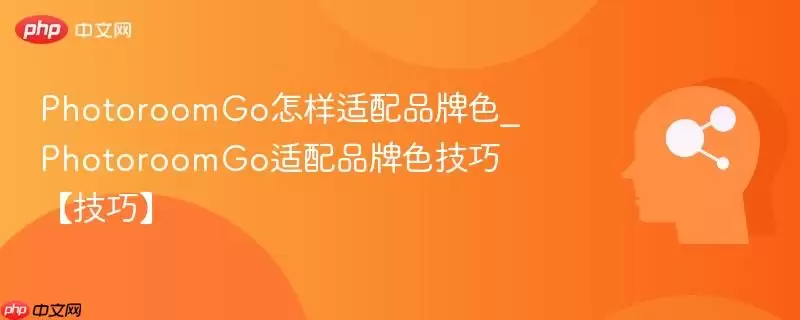 PhotoroomGo怎样适配品牌色_PhotoroomGo适配品牌色技巧【技巧】