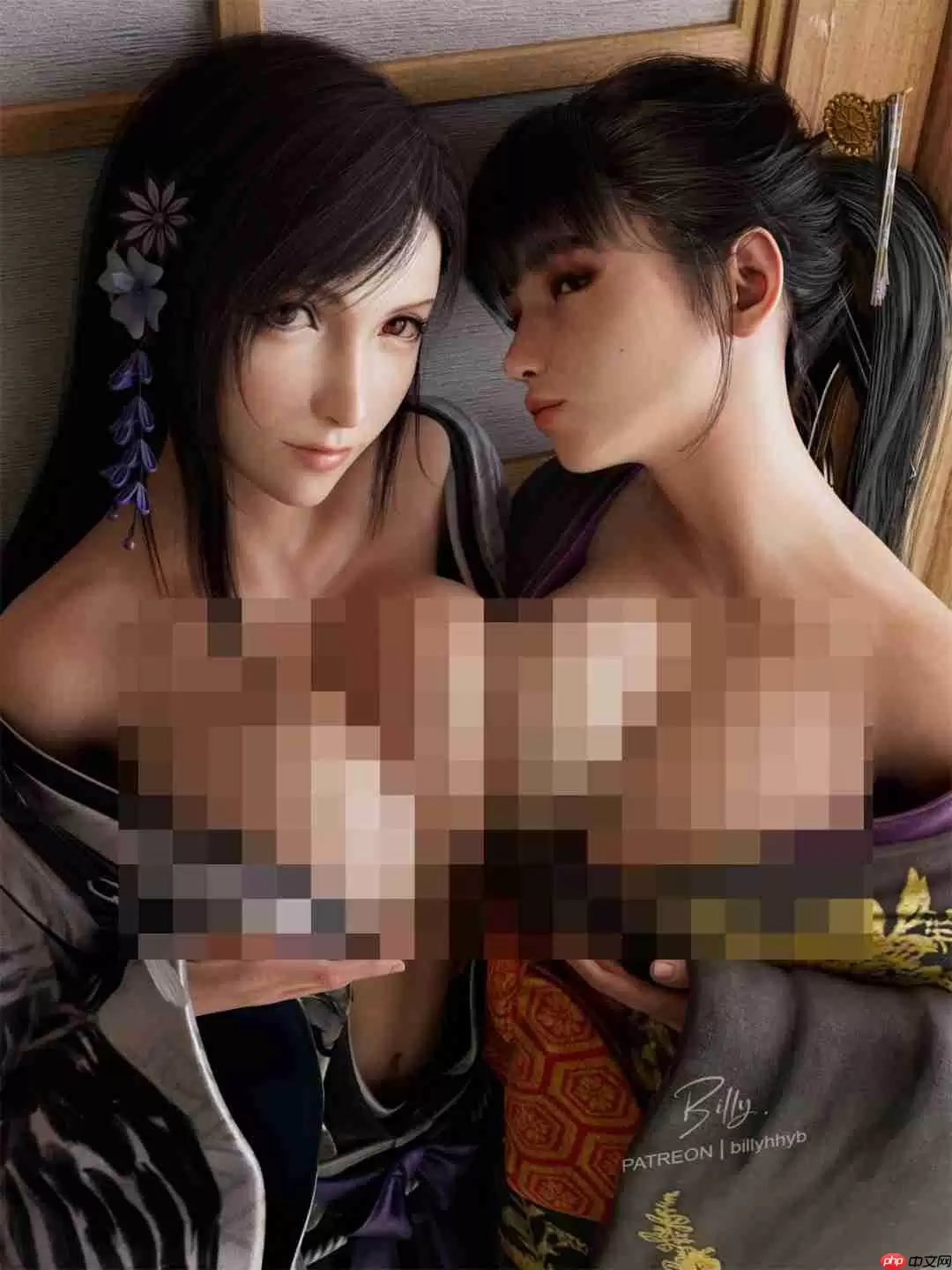 蒂法和伊芙3D美图欣赏 两人相偎吸引众人眼球