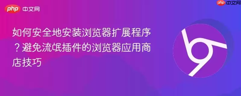如何安全地安装浏览器扩展程序？避免流氓插件的浏览器应用商店技巧