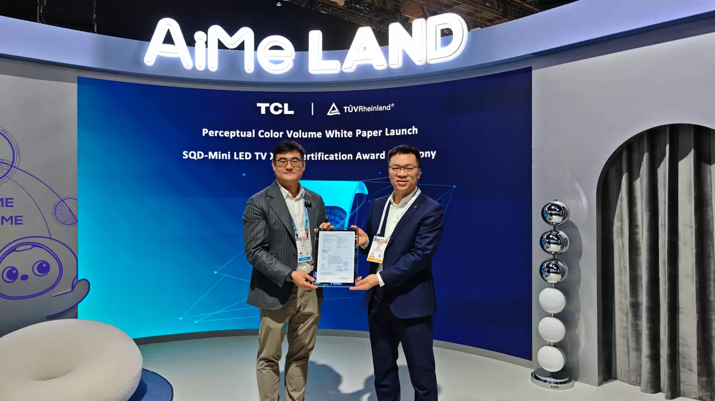 CES 2026,TCL 联合德国莱茵 TÜV 共同发布显示产品感知立体色域白皮书,推动色彩评价标准再升级