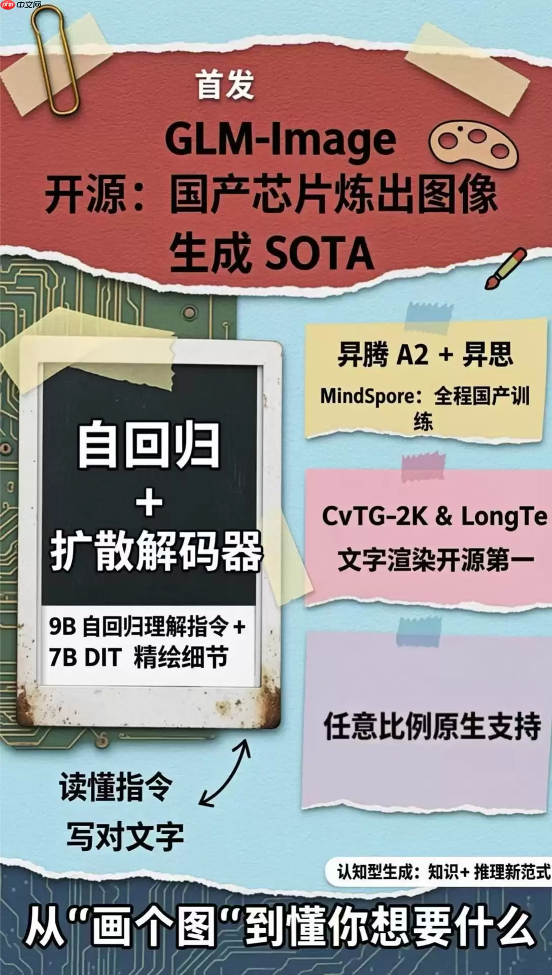 首次！国产芯片全程训练，GLM-Image 登顶 Hugging Face Trending