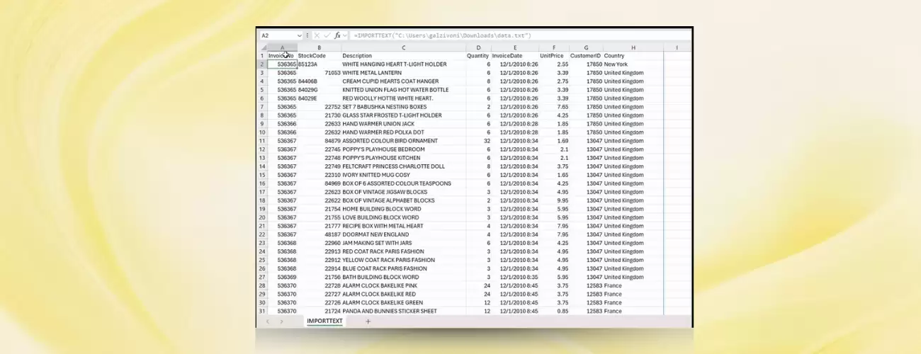 微软推Excel新函数IMPORTTEXT与IMPORTCSV