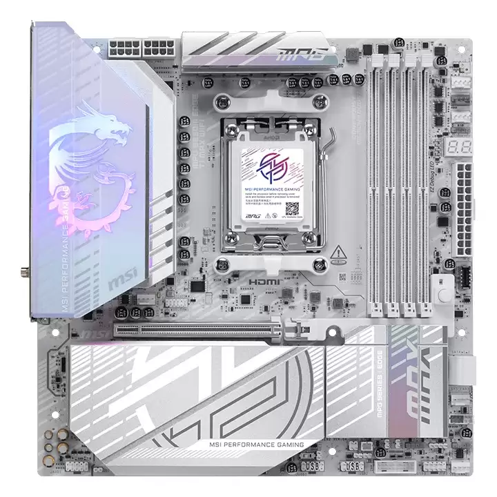 白化高阶M-ATX主板，微星上线MPG B850M EDGE TI MAX WIFI