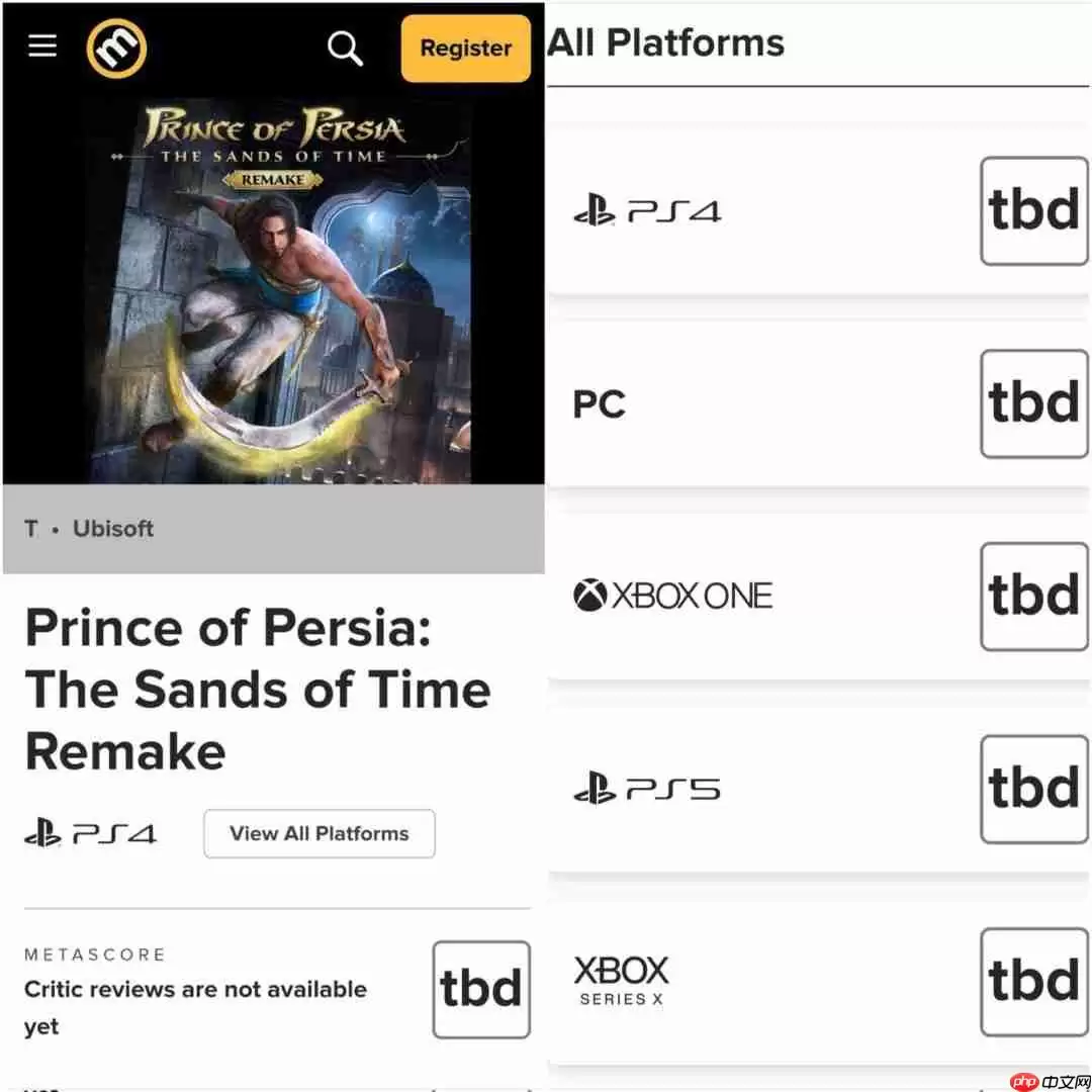 今天发售？ 《波斯王子：时之砂》重制版网页更新显端倪
