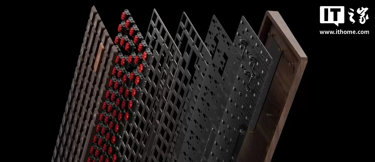 Keychron 海外推出 K3 Max 全木版机械键盘:换用胡桃木外壳、Milk POM 轴体,119.99 美元