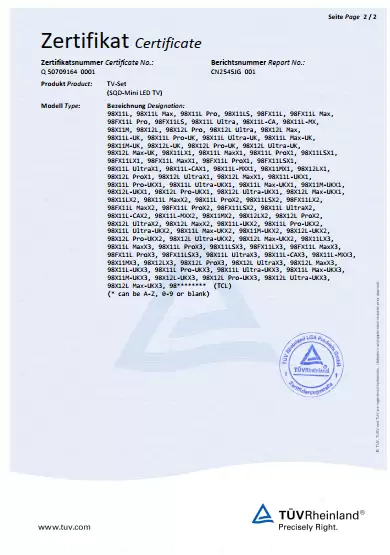 CES 2026,TCL 联合德国莱茵 TÜV 共同发布显示产品感知立体色域白皮书,推动色彩评价标准再升级