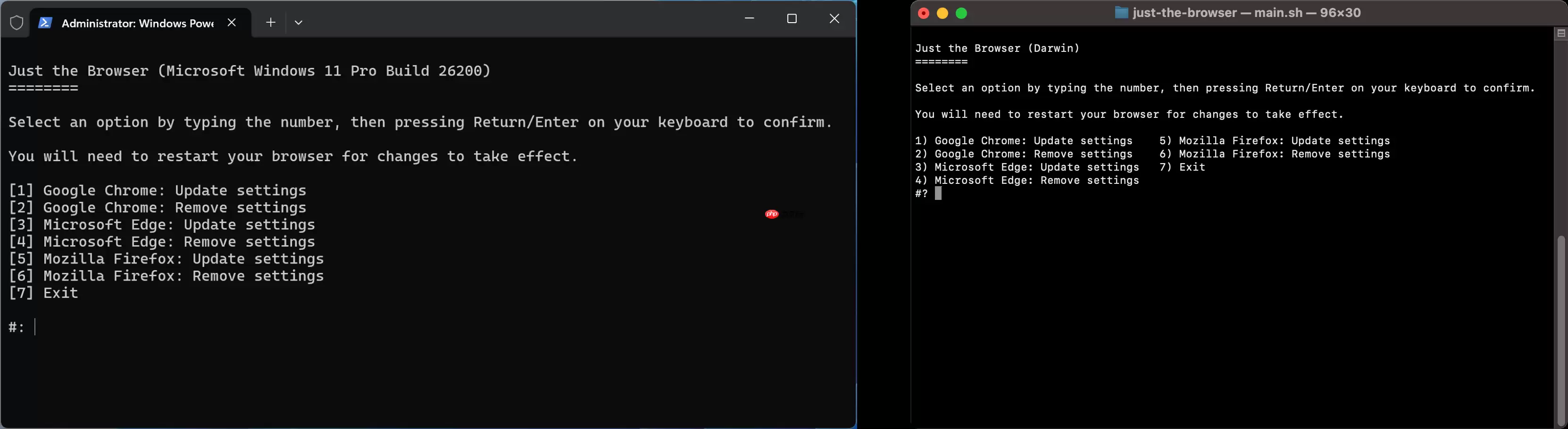 开源工具 Just the Browser:一键移除 Chrome、Edge、Firefox 的 AI、遥测与商业插件