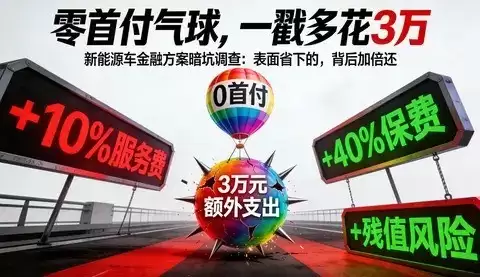 零首付购车陷阱:隐藏费用与强制条款推高真实成本