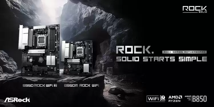华擎推出全新 Rock 系列主板:可选 ATX / MATX 两种板型,均配备 64MB BIOS ROM