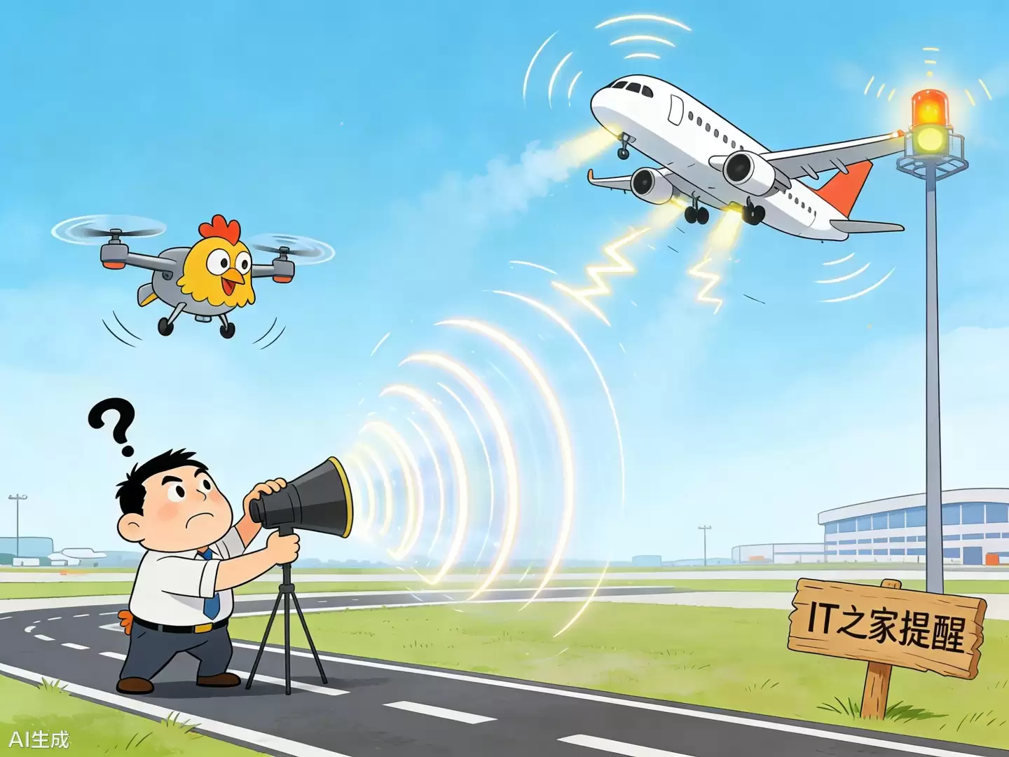为屏蔽 GPS 或防无人机,个别场所私装信号干扰器竟威胁飞机起降
