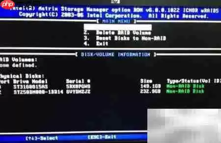 创建Intel RAID简易指南