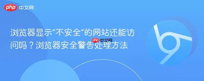 浏览器显示“不安全”的 还能访问吗?浏览器安全警告处理方法