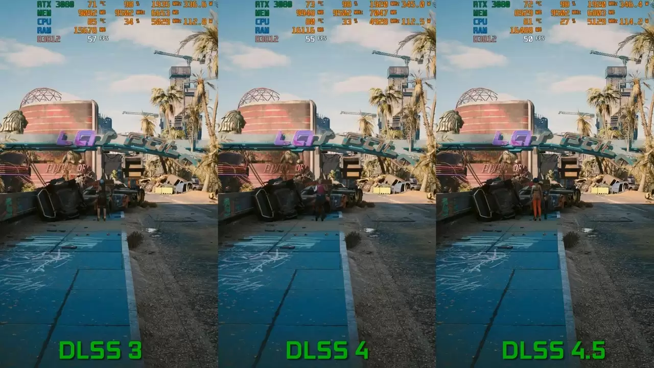 降帧率换画质：英伟达 RTX 3080 显卡强开 DLSS 4.5 测试