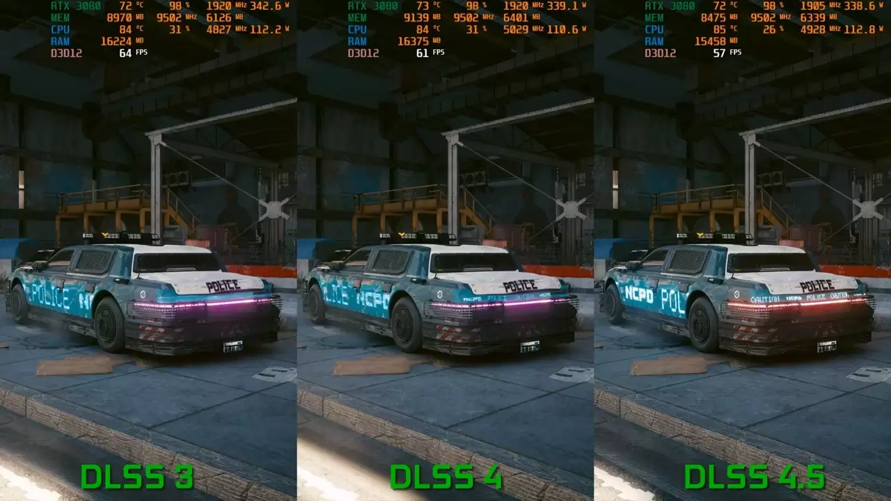 降帧率换画质：英伟达 RTX 3080 显卡强开 DLSS 4.5 测试