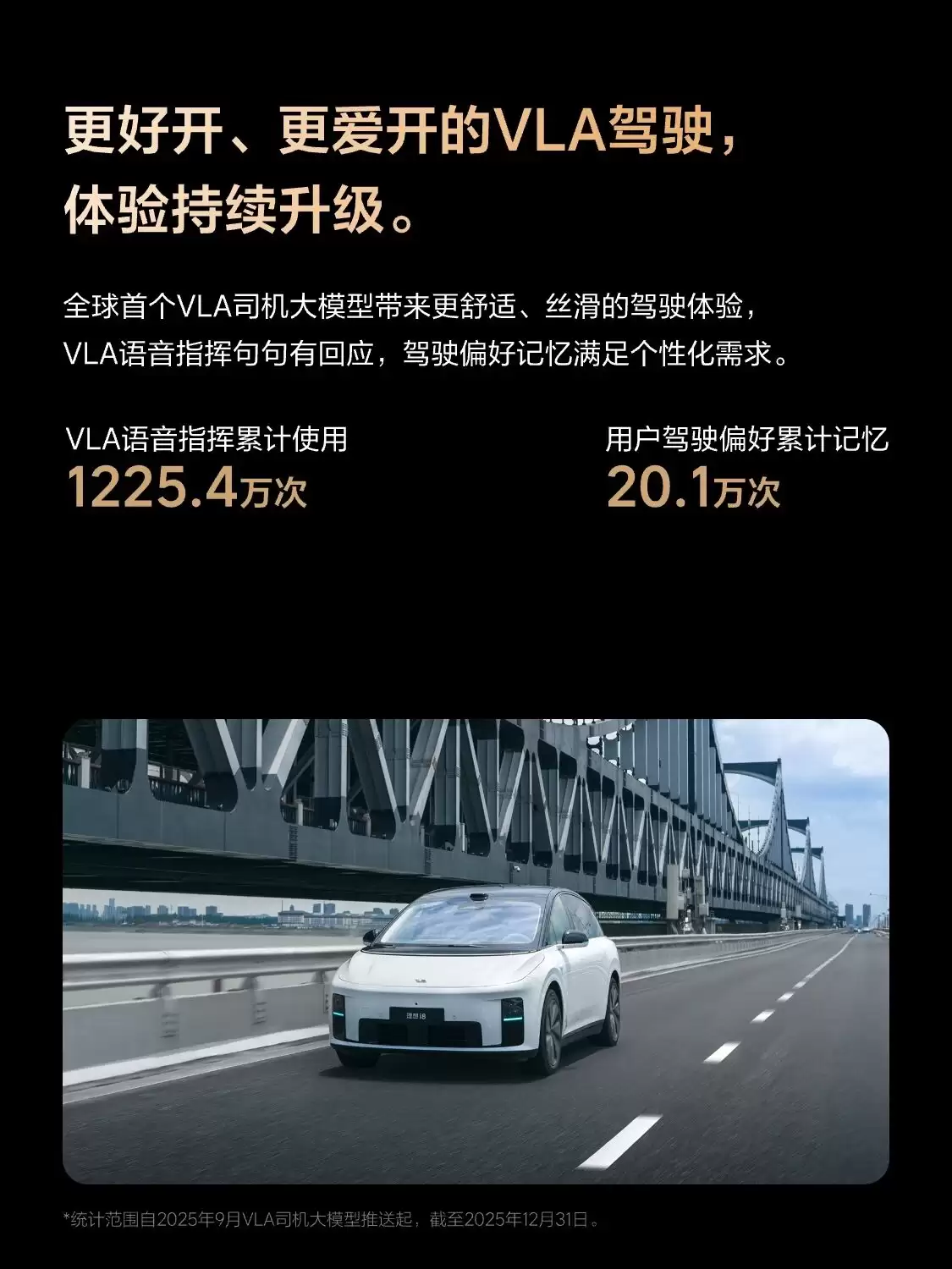 理想辅助驾驶 2025 年出行报告发布:用户活跃率 99.5%、累计行驶超 60 亿公里