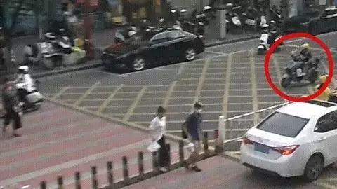 斑马线前礼让行人 共筑文明安全出行路