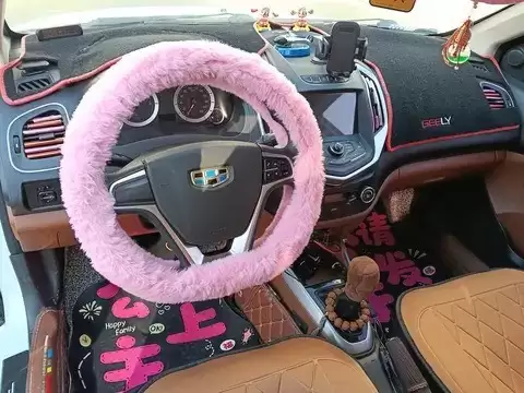 粉嫩车舱里的冬日暖意：爱车焕新记