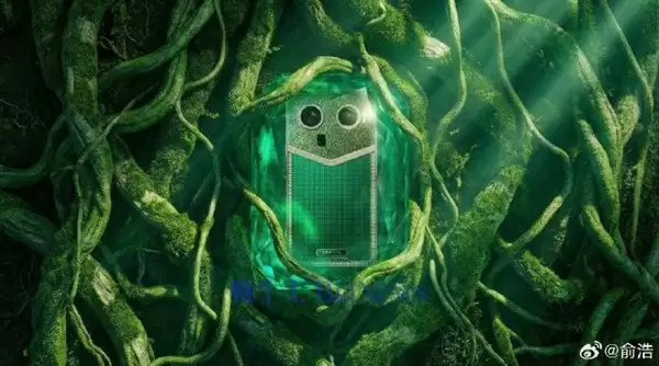 俞浩晒追光手机前期效果图：大绿背壳、镶边装饰太吸睛