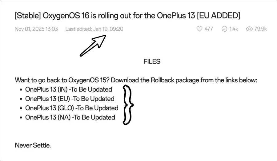 消息称一加 Ace 5 等手机安装 ColorOS 16.0.3.5xx 后开启防回滚，回退必变砖