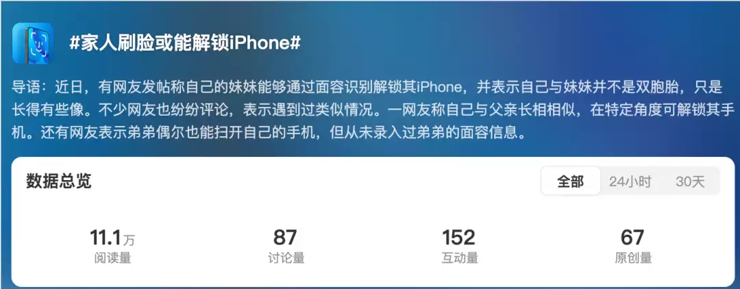 面容ID现漏洞？长相相似者竟可解锁他人iPhone