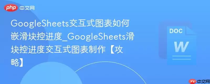 GoogleSheets交互式图表如何嵌滑块控进度_GoogleSheets滑块进度交互式图表制作【攻略】
