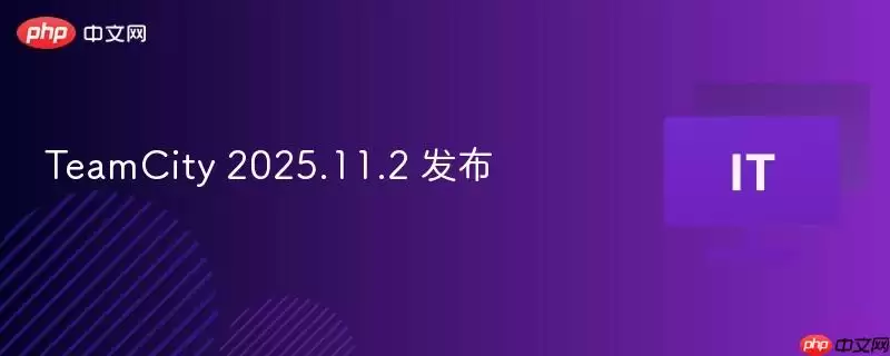 TeamCity 2025.11.2 发布