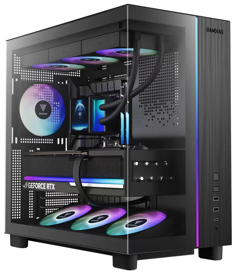 Gamdias 推出 ATLAS M4 中塔机箱:隐藏式电源设计,支持背插主板