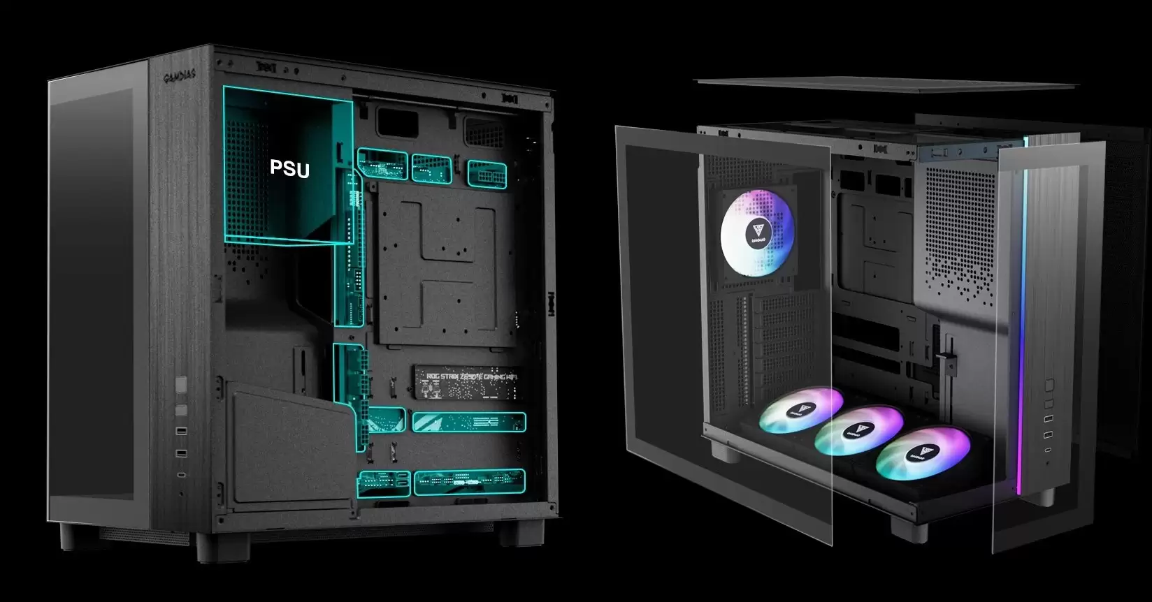 Gamdias 推出 ATLAS M4 中塔机箱:隐藏式电源设计,支持背插主板