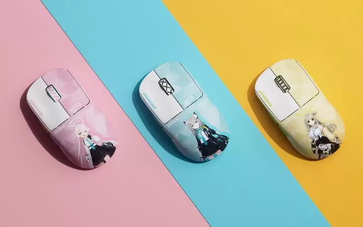 Pulsar 派世推出《蔚蓝档案》联名鼠标,阿拜多斯三角色主题