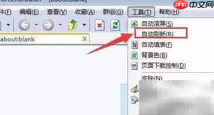 Green Browser自动刷新设置方法