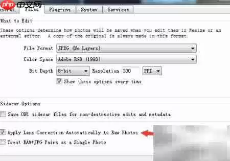 关闭ON1 Resize镜头校正