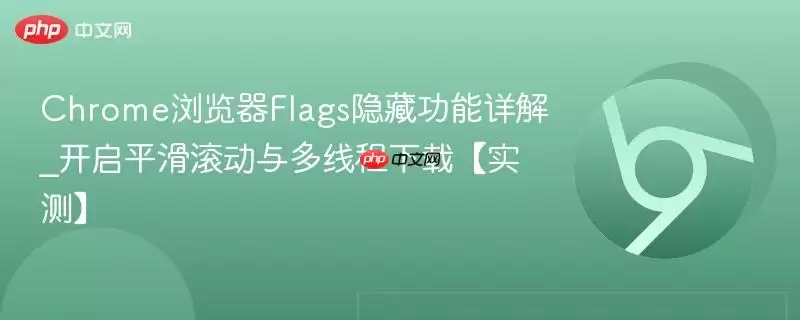 Chrome浏览器Flags隐藏功能详解_开启平滑滚动与多线程下载【实测】