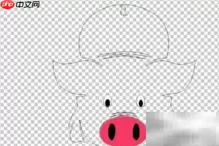 设计独特的猪头标志