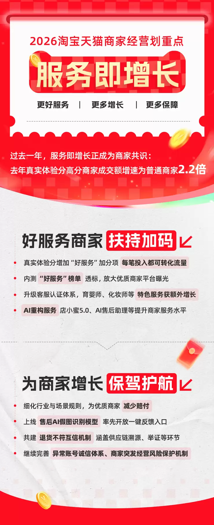 服务即增长!2026淘宝天猫加码优质商家扶持:更好服务,更多确定性增长