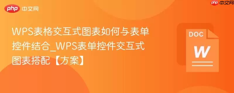 WPS表格交互式图表如何与表单控件结合_WPS表单控件交互式图表搭配【方案】