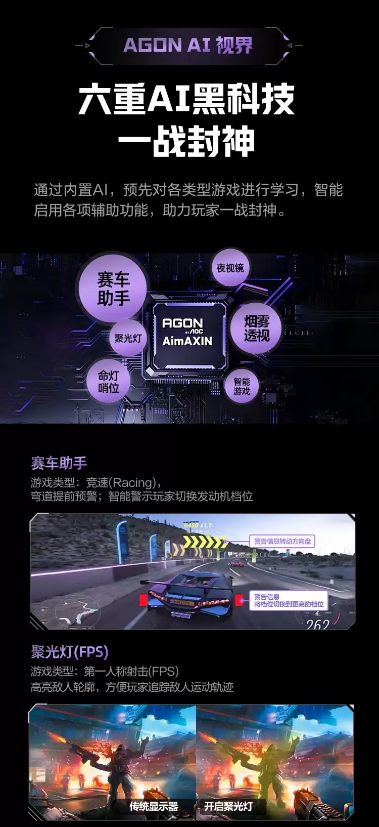 2025年游戏电竞显示器推荐:AG277UX AI辅助畅玩游戏