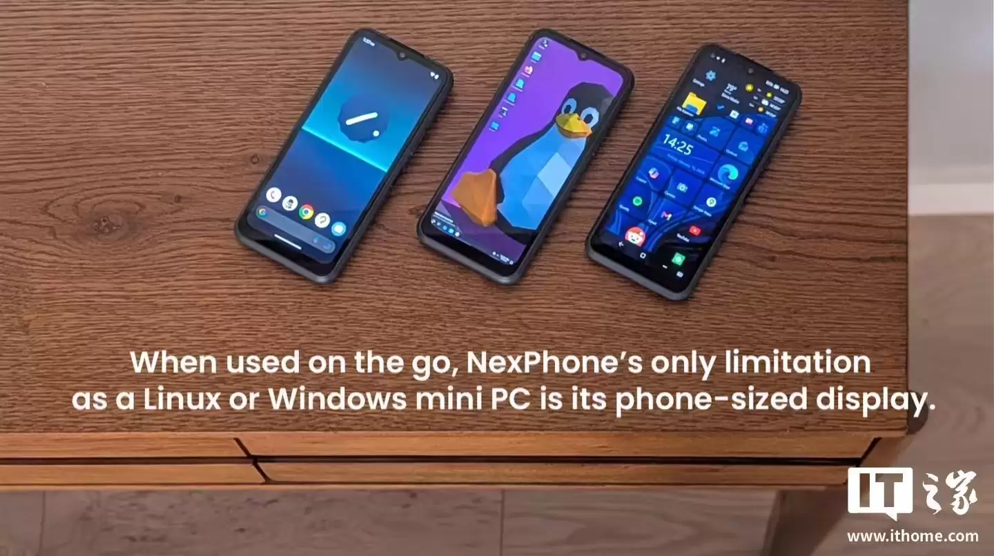 或为Surface Phone铺路！制造商推出Win11/安卓/Debian Linux三系统手机，配WP风格界面