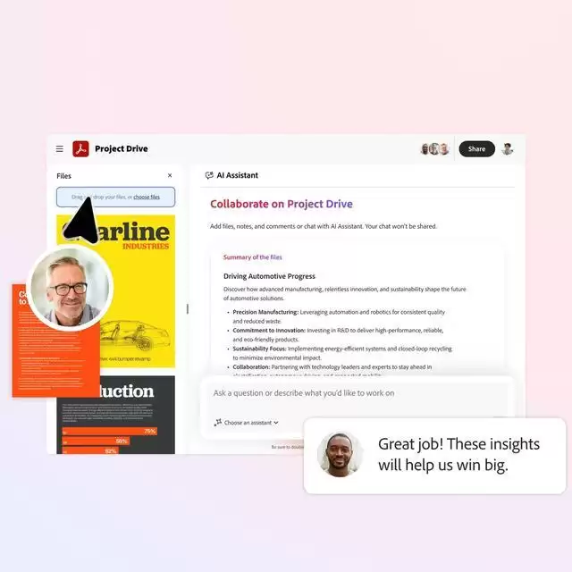 500页PDF报告读不完?Adobe Acrobat帮你AI转成播客路上听