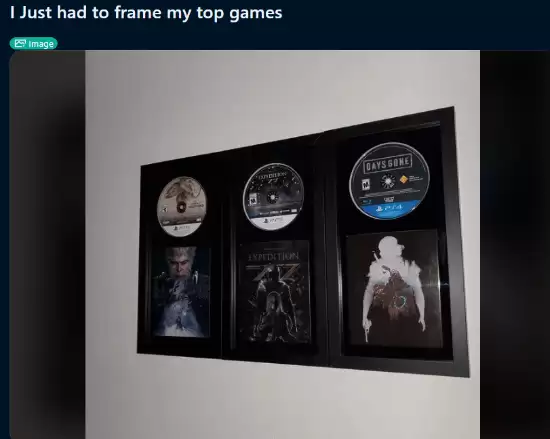 玩家将黑神话等三款游戏装上墙引热议