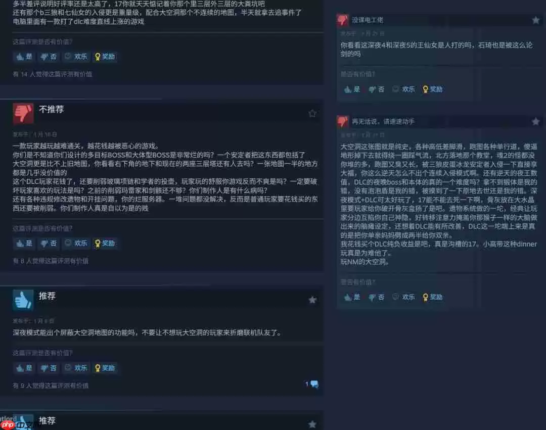 《艾尔登法环:黑夜君临》DLC Steam仍多半差评
