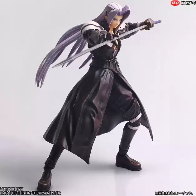 SE公开1997年版FF7萨菲罗斯全新手办 三米长刀魄力重现